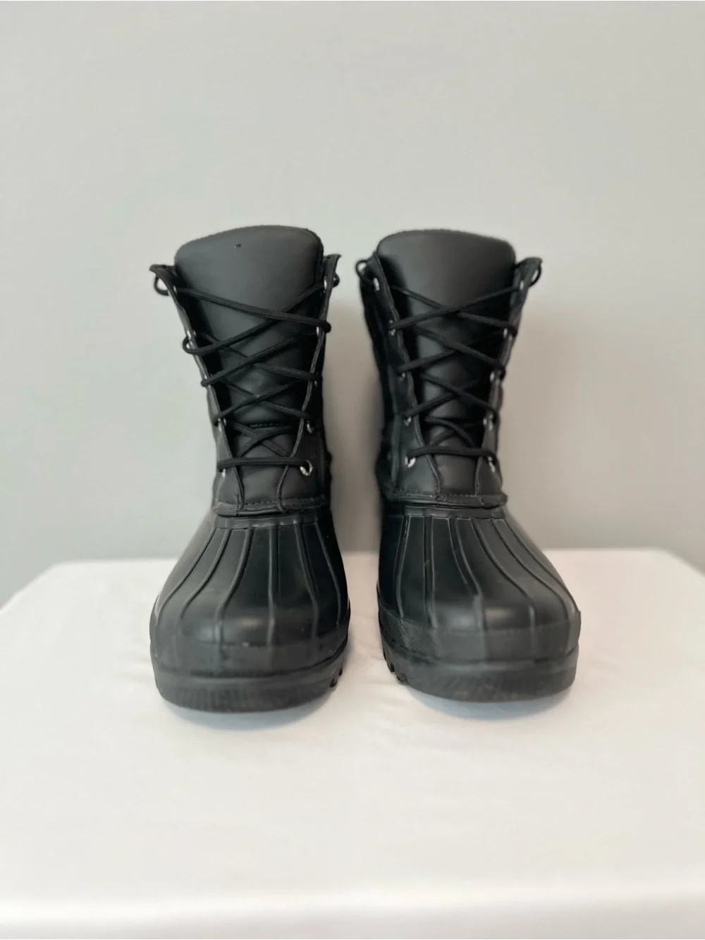 Sperry Black Gosling Quilted Rain Duck Boots Size 10